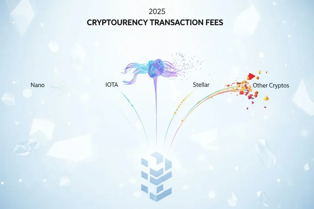Сравнение комиссий криптовалют 2025: Nano, IOTA, Stellar и другие