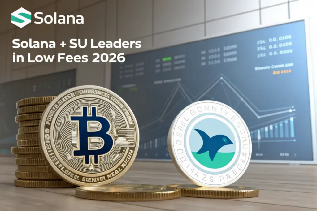 Solana и Sui в лидерах 2026: самые дешёвые криптовалюты с низкими комиссиями